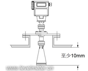 高頻脈沖雷達液位計安裝圖